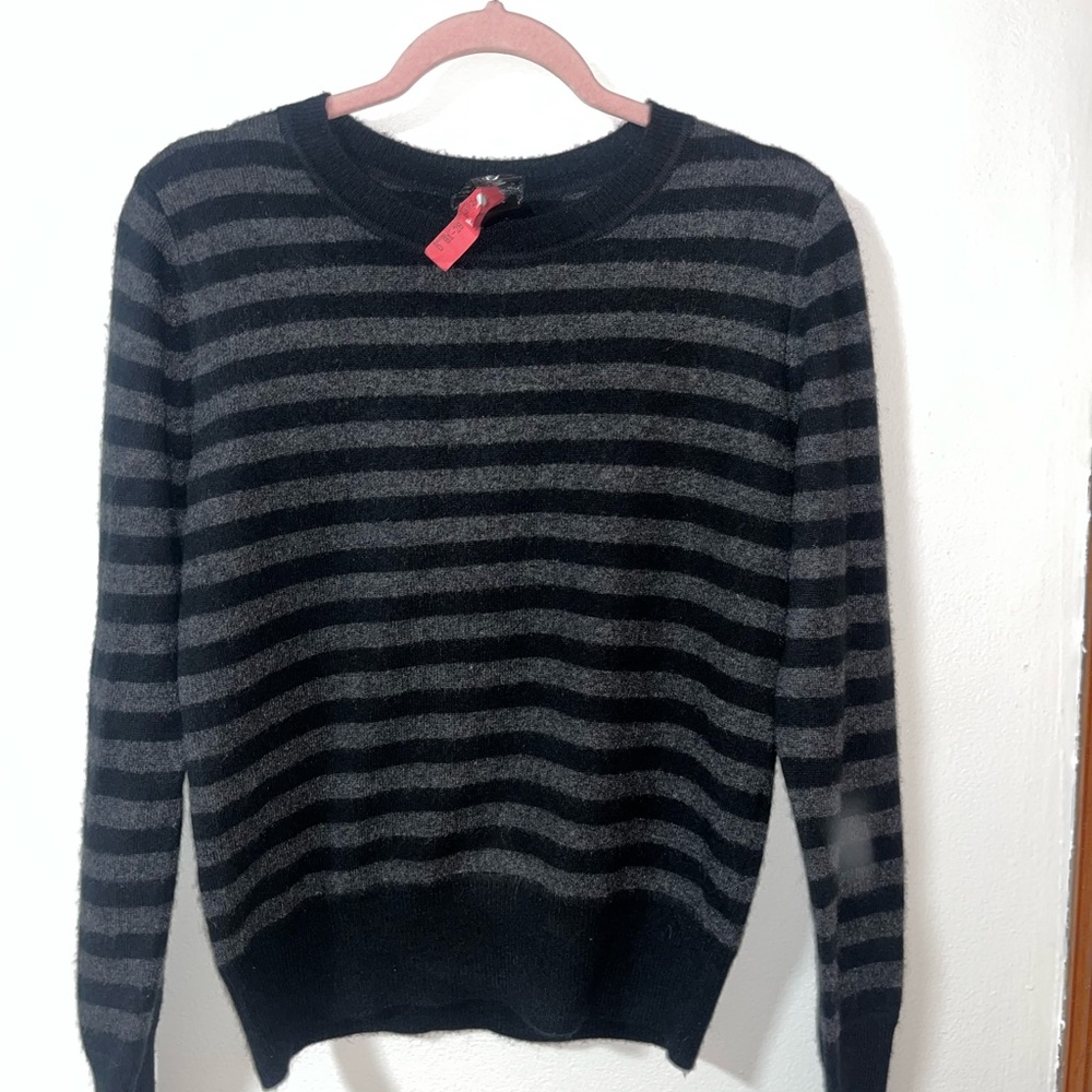 NAADAM Charcoal and Black Knit Sweater